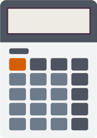 Graphic of a calculator