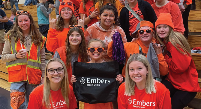 Embers Team Members repping SWAG