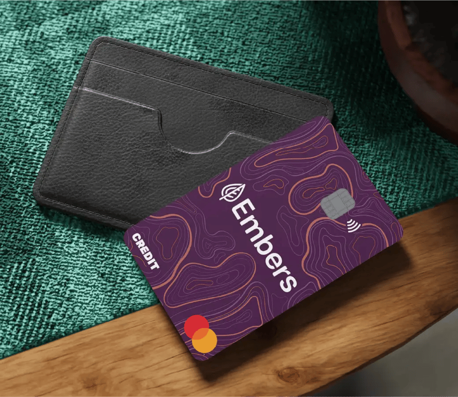Embers Credit Card on Table