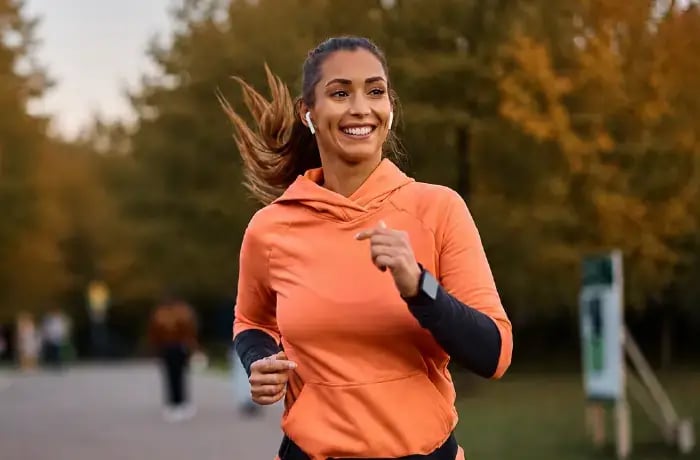 Woman Running in Park (1)