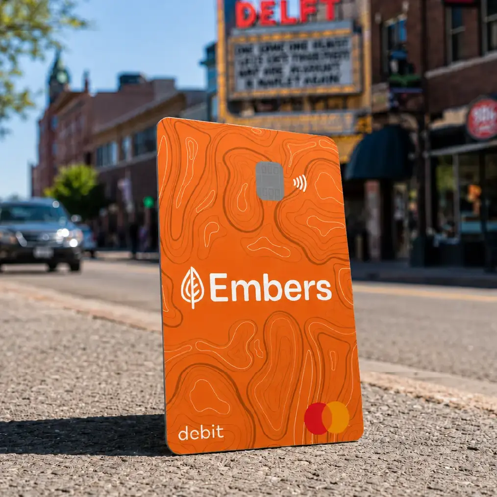 Embers Debit Card on Washington Street