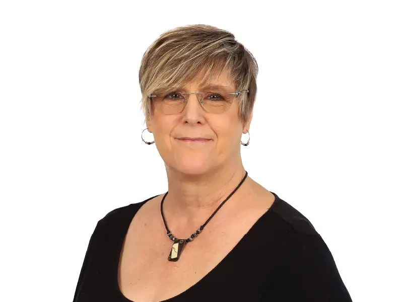 Marlene Curtis on white